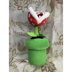 Super Mario Piranha Plant Plush 10" Nintendo Little Buddy